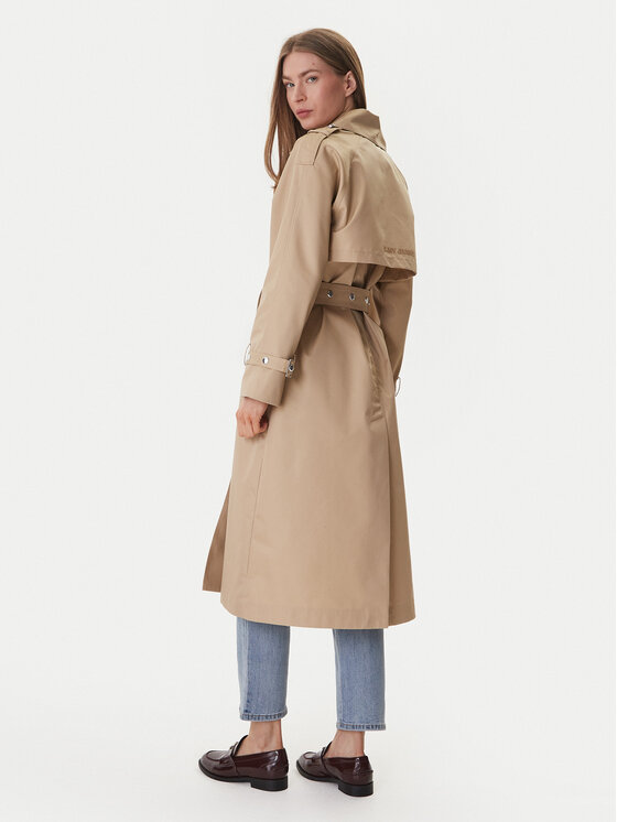 DKNY DKNY Trench DJ6J6232 Bež Regular Fit