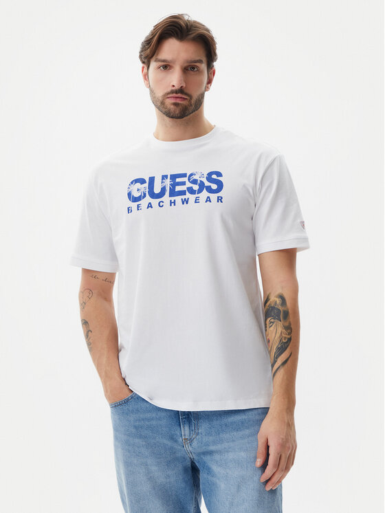 Guess Guess T-Shirt F5GI11 I3Z14 Biały Oversize