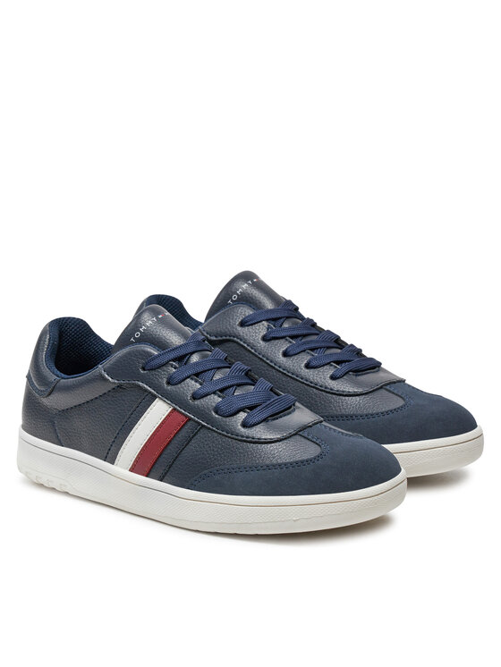 Tommy Hilfiger Tommy Hilfiger Tenisice Stripes Low Cut Lace-Up Sneaker T3X9-33645-1269 Tamnoplava