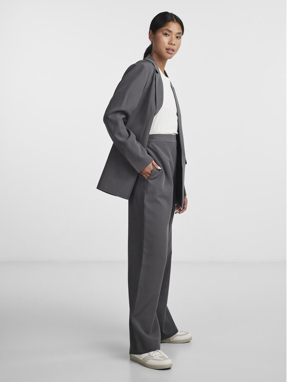 Pieces Pieces Marynarka Bossy 17114792 Szary Oversize