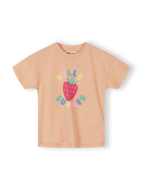 minoti minoti T-Shirt 30TEE100 Pomarańczowy Regular Fit