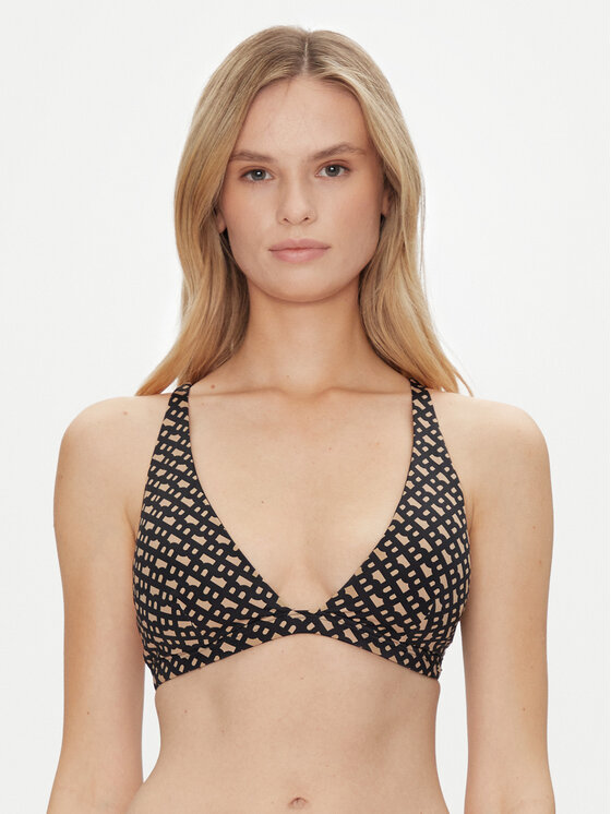 BOSS BOSS Bikini felső Bb Monogram 50535257 Fekete Regular Fit