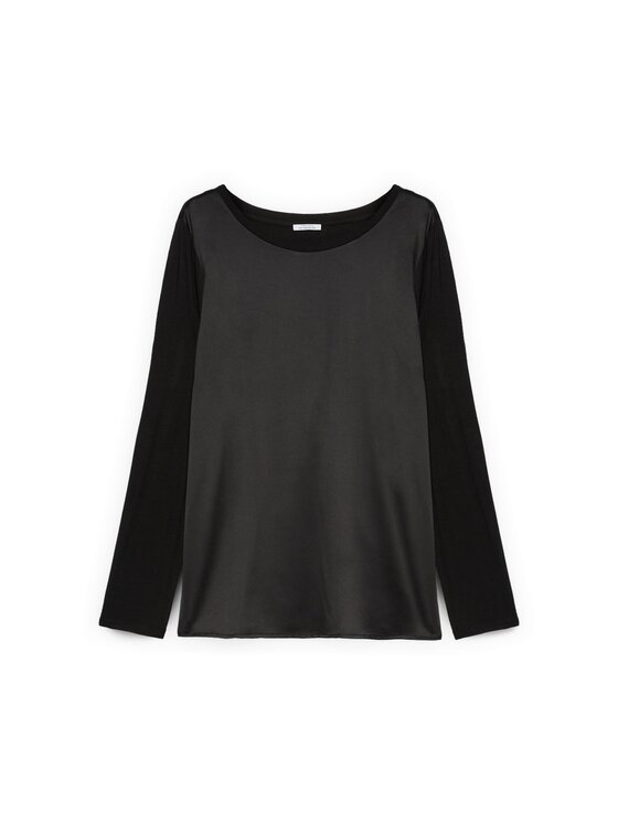 Fiorella Rubino Fiorella Rubino Bluzka G248L008560N033 Czarny Regular Fit