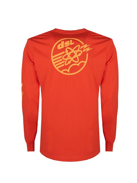 Diesel Diesel Longsleeve A067680GRAM Pomarańczowy Regular Fit