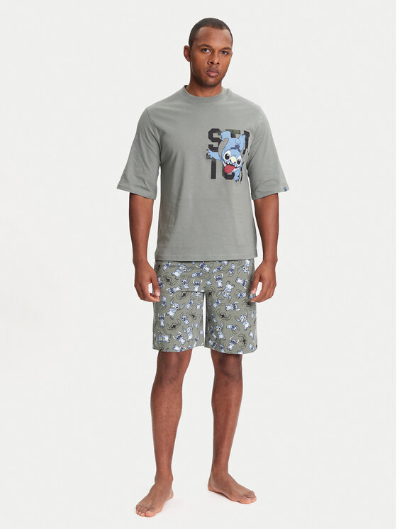United Colors Of Benetton United Colors Of Benetton Pyjamashorts 37AQ4900E Grau Regular Fit