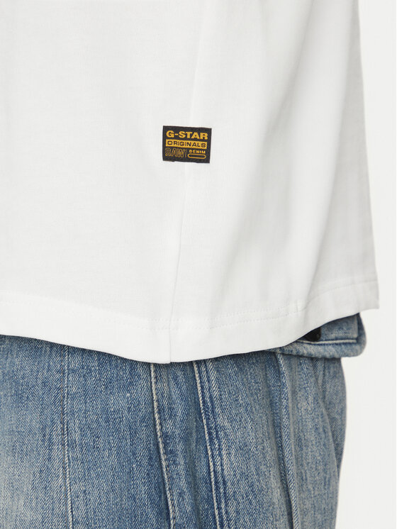G-STAR G-Star Raw T-Shirt Center D24780-C336 Biały Regular Fit