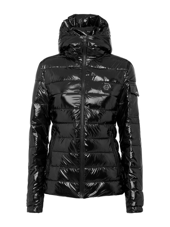 PHILIPP PLEIN PHILIPP PLEIN Vatovaná bunda 203 Čierna Regular Fit