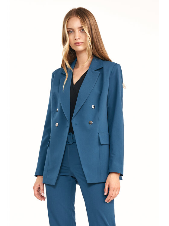 NIFE NIFE Marynarka Żakiet Zielony Classic Fit