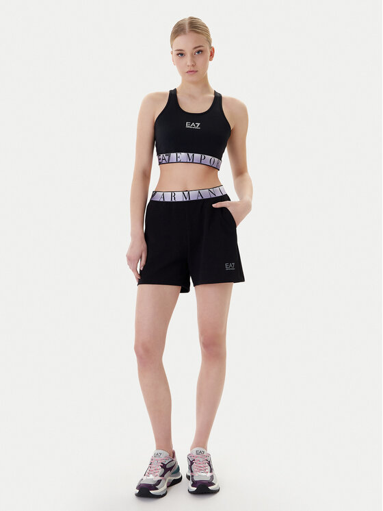 EA7 Emporio Armani EA7 Emporio Armani Sportovní kraťasy 7W001153 AF12501 UC001 Černá Regular Fit