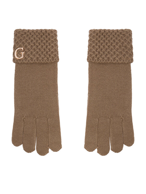 Guess Guess Рукавички AW5649 WOL02 Темно-бежевий