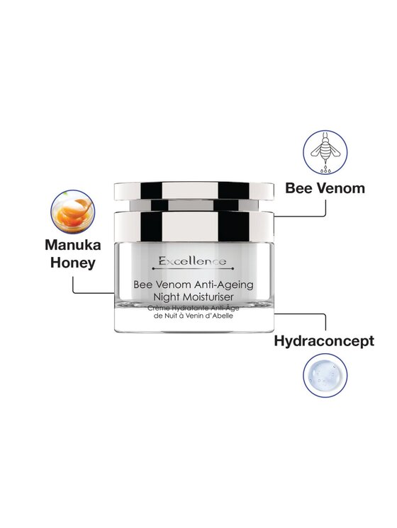Skin Pharmacy Skin Pharmacy Krem na noc przeciwstarzeniowy z jadem pszczelim SP EXCELLENCE 50 ml Krem na noc