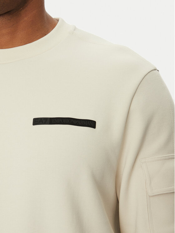 EA7 Emporio Armani EA7 Emporio Armani Sweatshirt 7M000324 AF12660 U1112 Écru Regular Fit