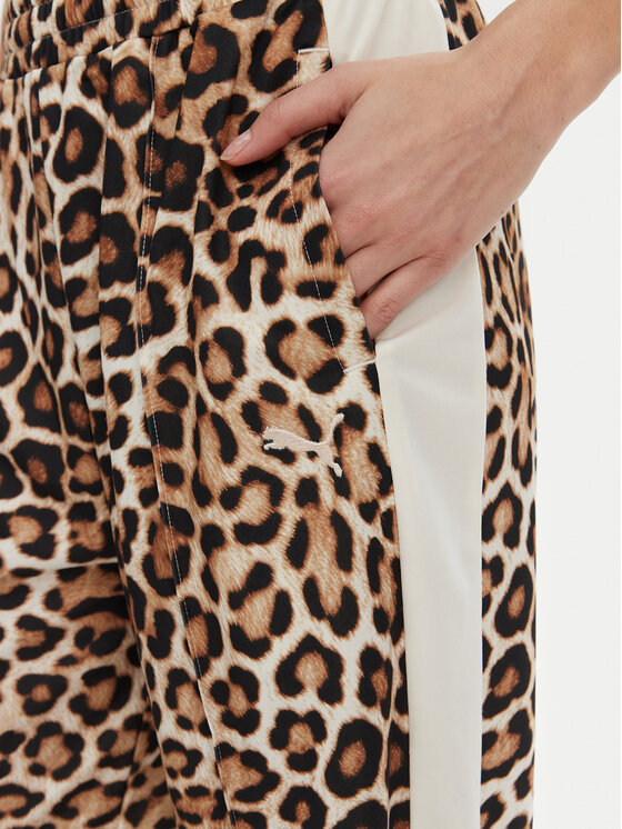 Puma Puma Pantaloni da tuta T7 Leo Luxe 632343 Marrone Straight Fit