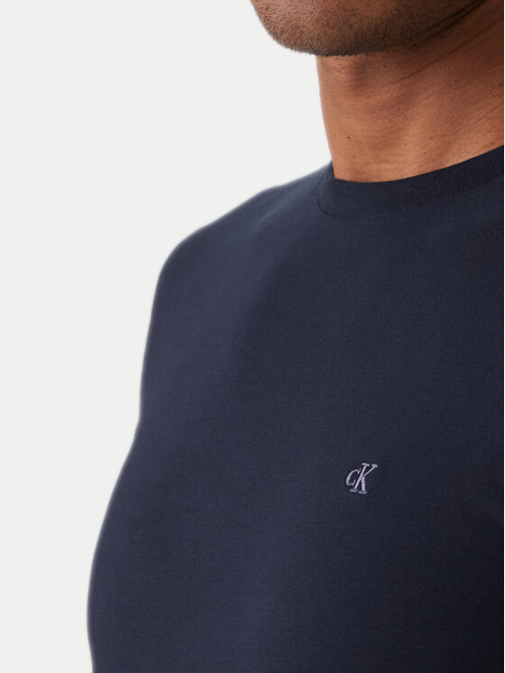 Calvin Klein Calvin Klein T-Shirt LV04LC240G Granatowy Slim Fit