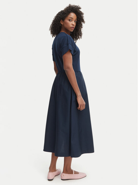 Tommy Hilfiger Tommy Hilfiger Rochie de zi WW0WW51148 Bleumarin Regular Fit