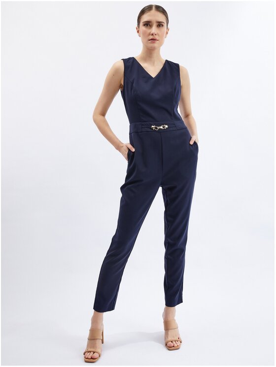 Orsay Orsay Kombinezon 451092526000__42 Granatowy Regular Fit