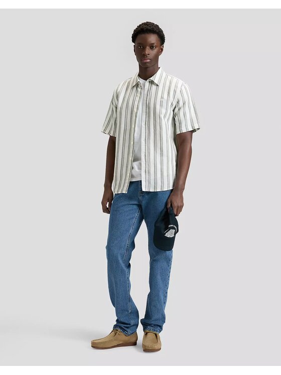 Lee Lee Koszula SSSHIRT Szary Regular Fit