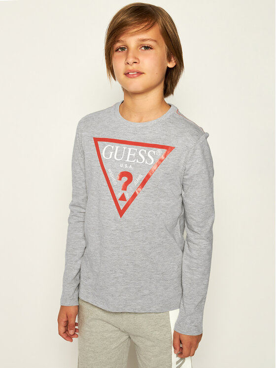 Guess Guess Bluzka L84I29 K5M20 Szary Regular Fit