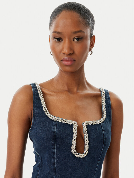 Guess Guess Džinsa kleita W6RK69 D55M0 Zils Regular Fit