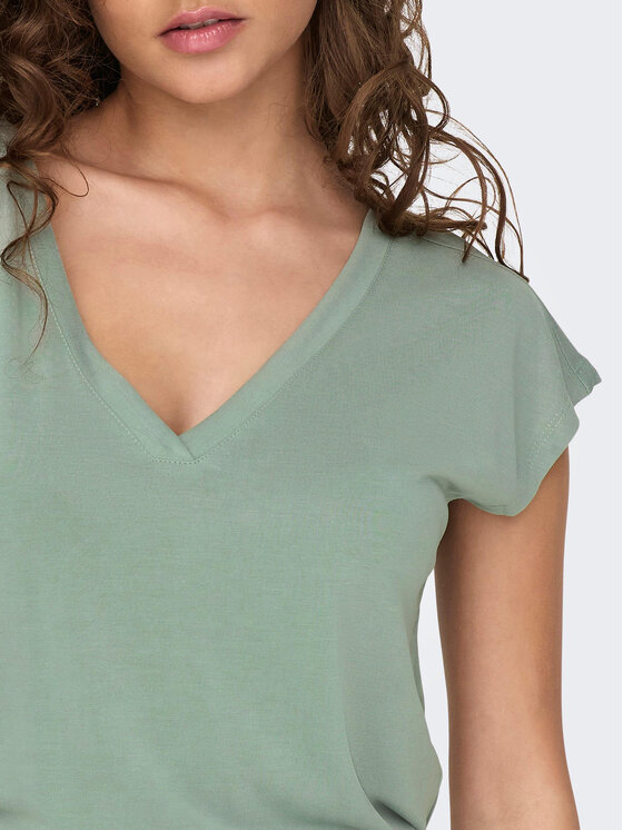 ONLY ONLY T-shirt Free 15287041 Zelena Regular Fit