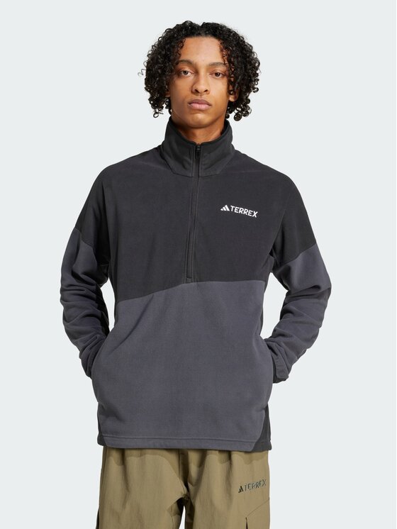 adidas adidas Bluza techniczna Terrex Multi Climawarm Fleece Czarny Regular Fit
