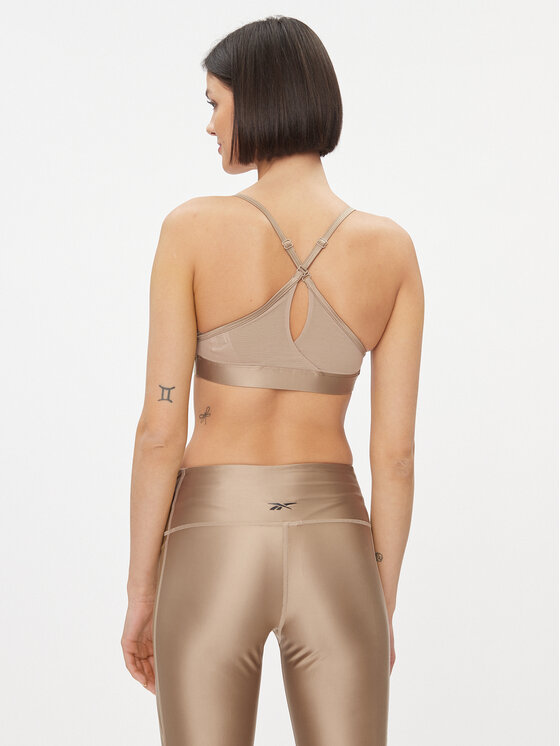 Reebok Reebok Спортивний бюстгальтер Holiday Lux IL4589 Бежевий