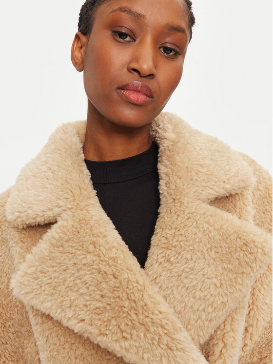 Rinascimento Rinascimento Cappotto in shearling CFC0118317003 Beige Regular Fit