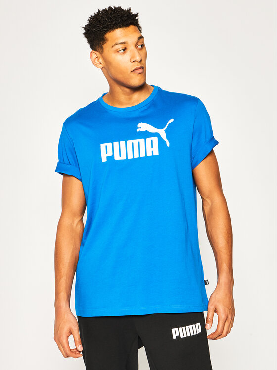 Puma T Shirt Essential Tee 851740 Modr Regular Fit Modivo.cz