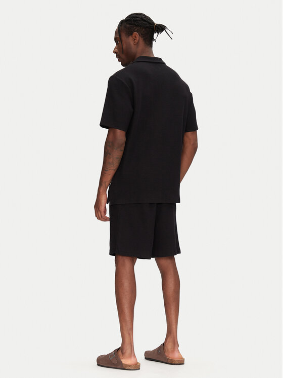 Jack&Jones Jack&Jones Σετ πλουζάκι polo και σορτς Slington 12281841 Μαύρο Relaxed Fit