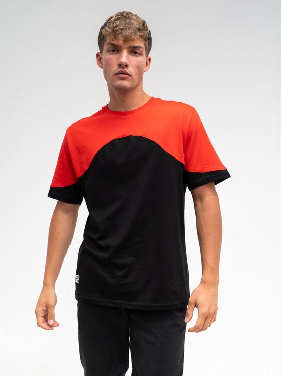 Good Luck Good Luck T-Shirt Koszulka Męska Z Krótkim Rękawem tonalna Shoulder Pad M Czarny Regular Fit