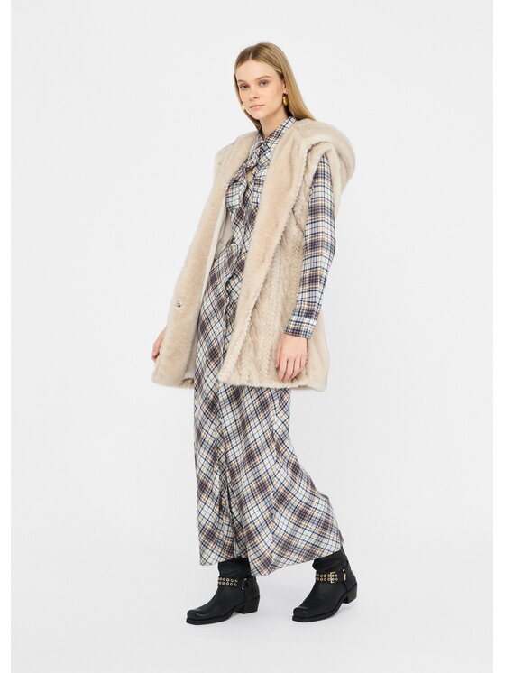 Liu Jo Liu Jo Gilet MF5364E1044W9868 Beige Regular Fit