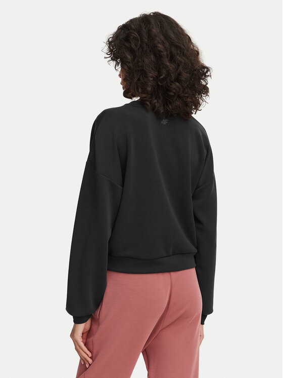 4F 4F Felpa 4FAW23TSWSF701 Nero Regular Fit