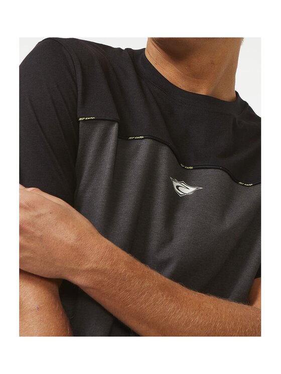 Rip Curl Rip Curl T-Shirt Vaporcool Medina Seacell Tee Czarny Loose Fit