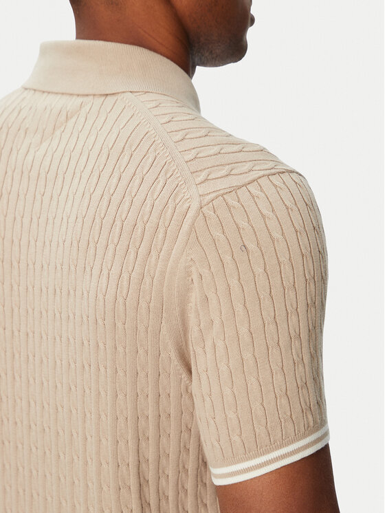 Tommy Hilfiger Tommy Hilfiger Poloshirt MW0MW40701 Hellbeige Regular Fit