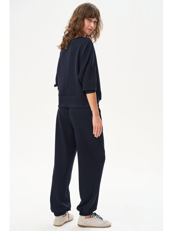blue shadow blue shadow Bluza Tracy Granatowy Regular Fit