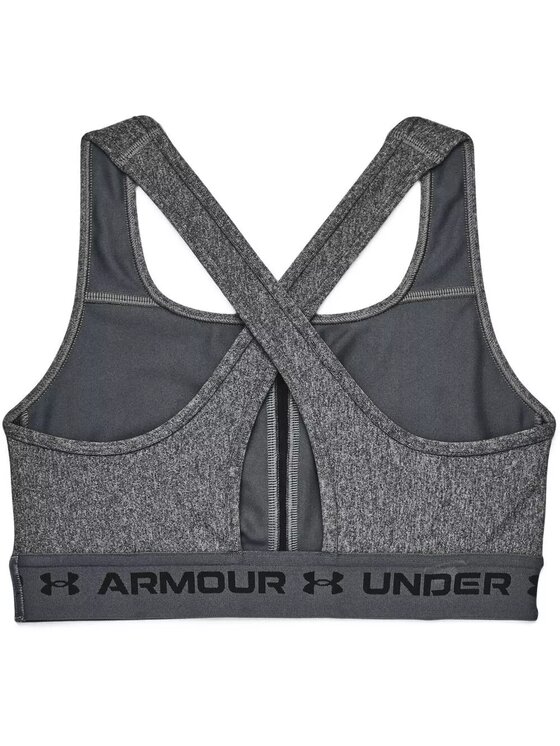 Under Armour Under Armour Biustonosz sportowy Crossback Mid Heather Bra Szary