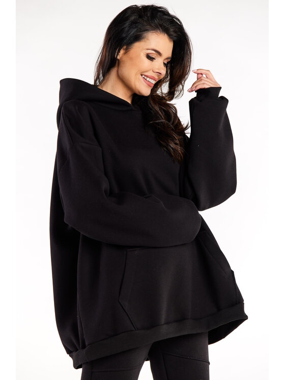 Infinite You Infinite You Mikina M323 Černá Basic Fit
