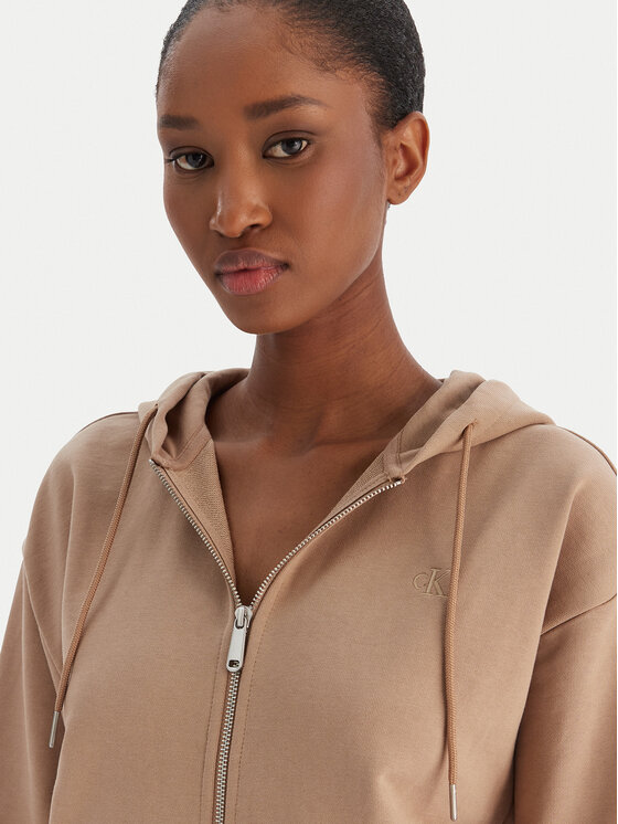 Calvin Klein Jeans Calvin Klein Jeans Majica dugih rukava Archive Logo French Terry LV047B237G Smeđa Regular Fit