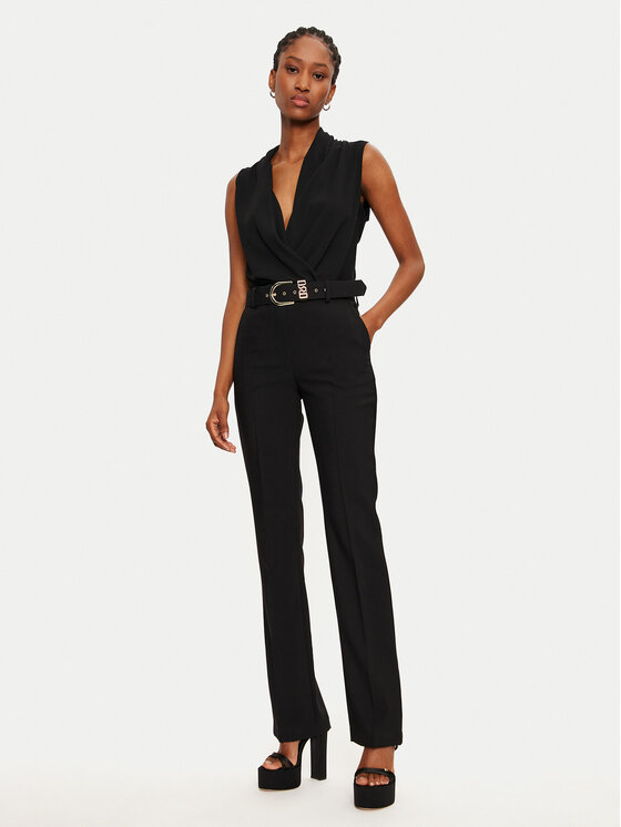 Rinascimento Rinascimento Stoffhose 1000769154135 Schwarz Regular Fit