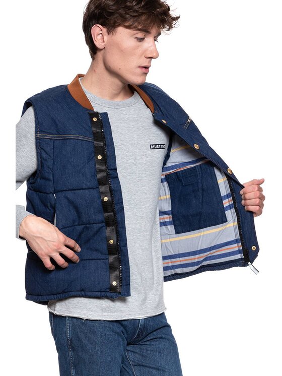 Lee Lee Smanicato PADDED VEST Blu Regular Fit