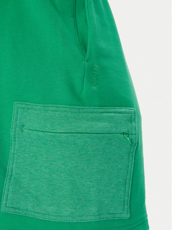 adidas adidas Sportske kratke hlače ALL SZN French Terry Colorblock JN9485 Zelena Regular Fit