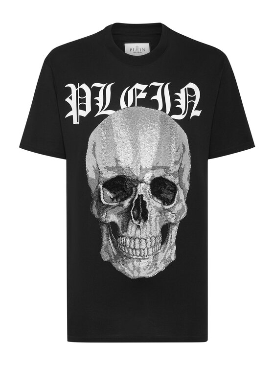 PHILIPP PLEIN PHILIPP PLEIN Tričko 785 Čierna Regular Fit