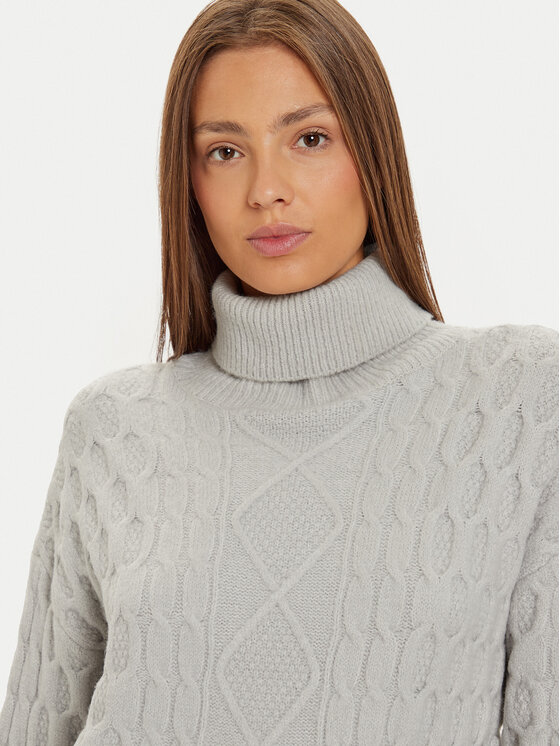 Brave Soul Brave Soul Плетена рокля LKD-248SINBYA Сив Regular Fit