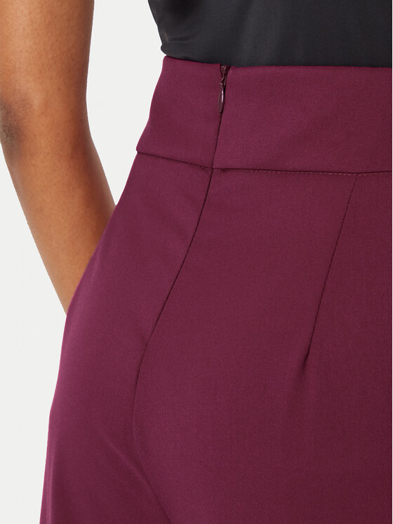 Rinascimento Rinascimento Hlače iz tkanine CFC0121884003 Bordo rdeča Regular Fit