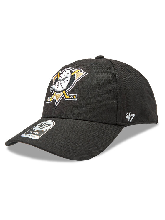 47 Brand Cepure ar nagu NHL Anaheim Ducks Ballpark Snap 47 MVP H-BLPMS25WBP-BKA Melns