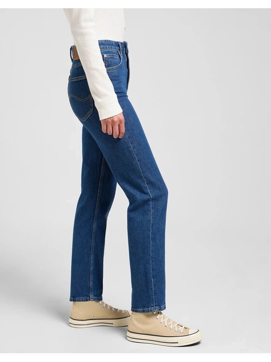 Lee Lee Jeansy Carol Niebieski Mom Fit