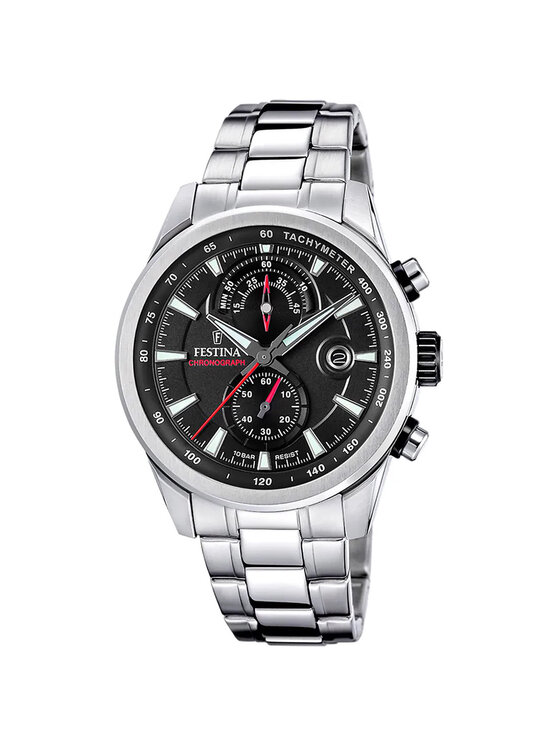 Festina Festina Zegarek F20694-6 Srebrny