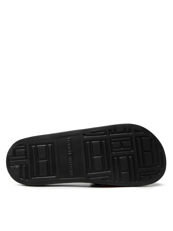 Tommy Hilfiger Tommy Hilfiger Iešļūcenes Rubber Th Flag Pool Slide FM0FM04263 Melns