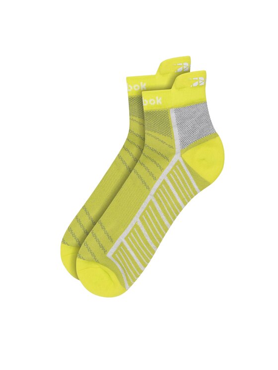 Reebok Zemās vīriešu zeķes Float Run U Ank Sock HE2423 Dzeltens