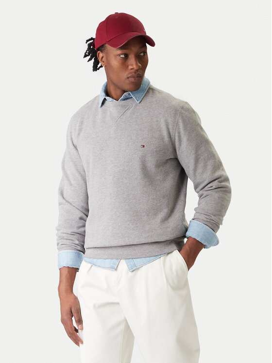 Tommy Hilfiger Tommy Hilfiger Džemperis Essential MW0MW37232 Pilka Regular Fit